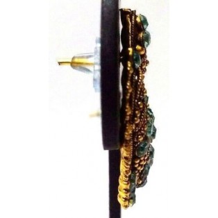 Golden Oxidized Earring Bali Jewelry Bollywoo Ethnic Imitation Drop Dangle EA105